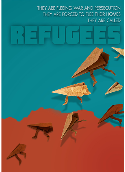 Refugees paper Boats airplanes