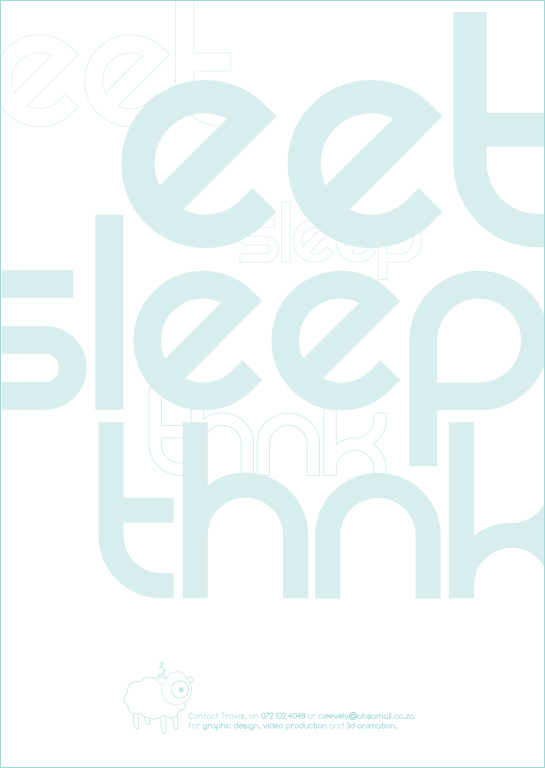 eet eat sleep think THNK Travis Cleevely Cleevely CI identity eye tangram puzzle business card letter head quote invoice folder envelope brand logo