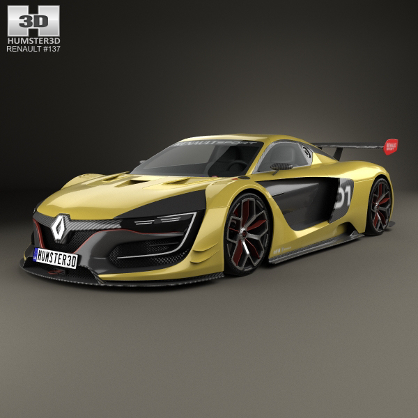 renault sports car Racing Racing Car car Cars 3D 3D model 3d modeling