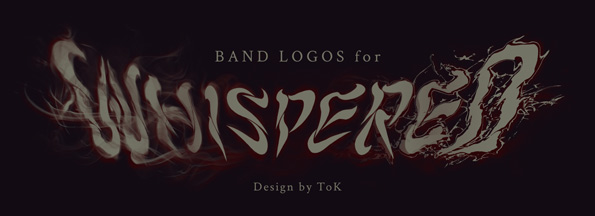 whispered Steam smoke process band band logo japanese smoky death metal oriental