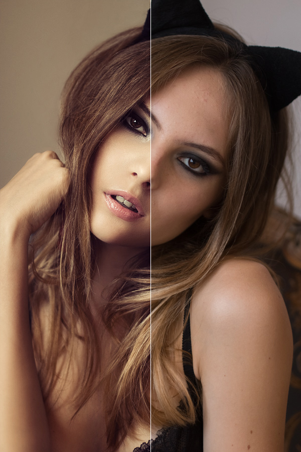 Alina  retouching beauty retouch Lesya Gulkina model sexy hair skin girl