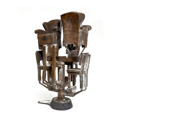 bronze  chair  conceptual Zagara  tree dutch Harvest Tree Dutch design sculpture Vigourous patina durable Sustainable