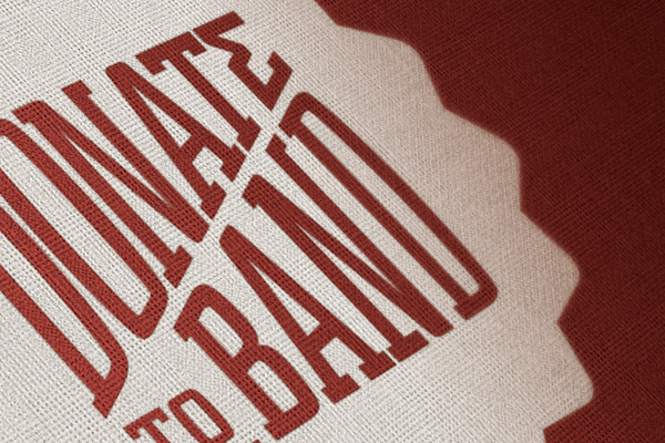 Donate to Band Brand Identity and Website Design