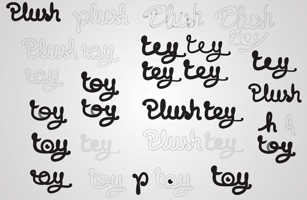 Logotype plush toy color type