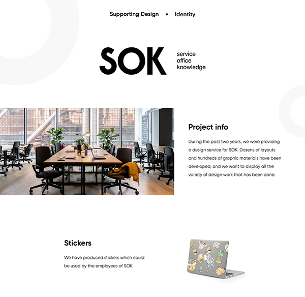 SOK / supporting design & identity