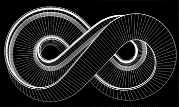 c4d 3D infinity metal