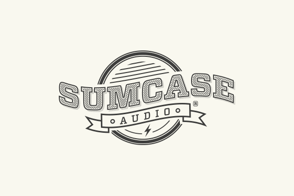 sumcase  logo  crésus boombox vintage stamp Website stationary papeterie Montreal