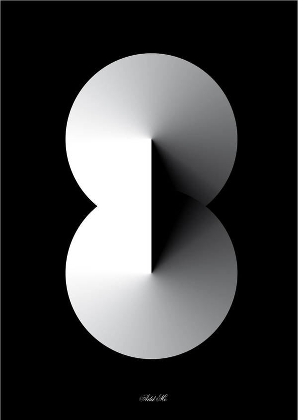 draws poster black white minimal art gradiant gray simplicity manifesto geometry shape
