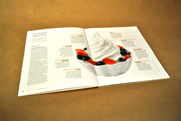 restaurants food + design magazine concept