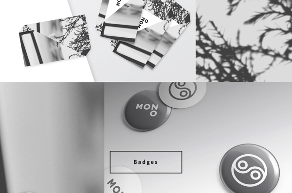 studio visual identity stationeries graphic black and white b&w monotone Mono design studio