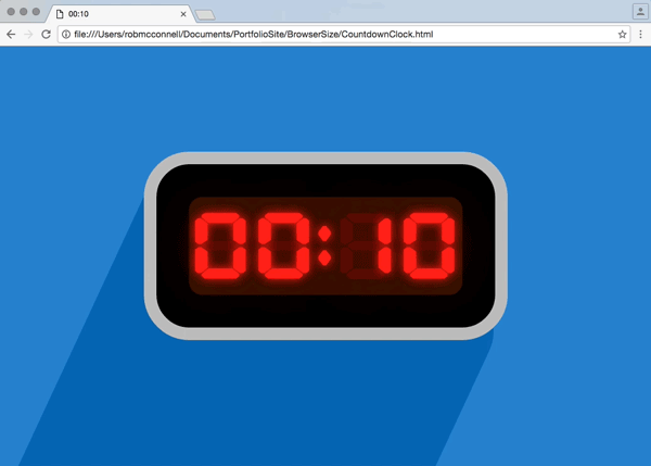 Web Design  countdown clock tinkering   procrastiwork html5 css3