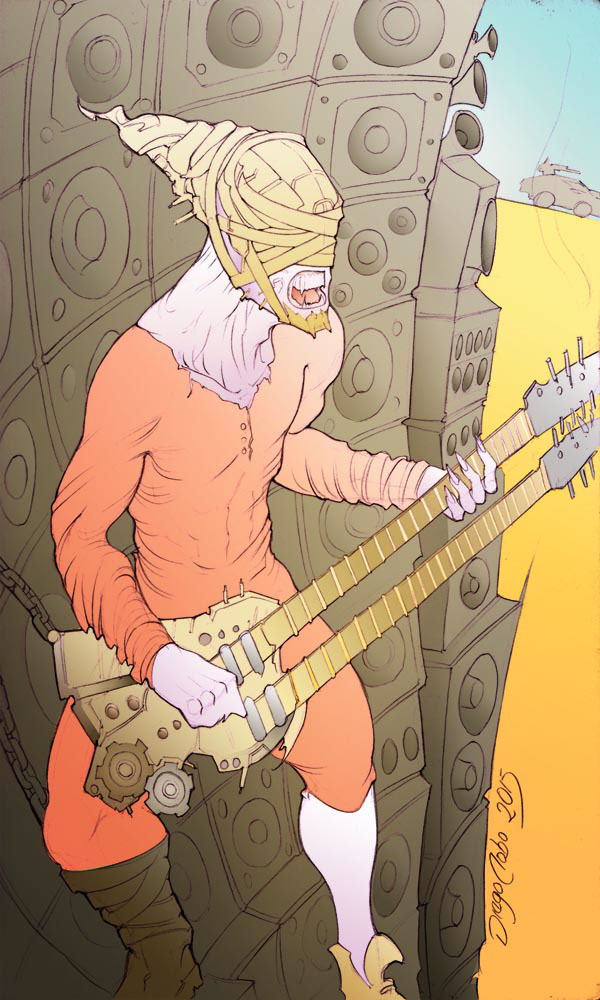 Mad Max guitar war boy mediocre Sci -Fi  bizarre
