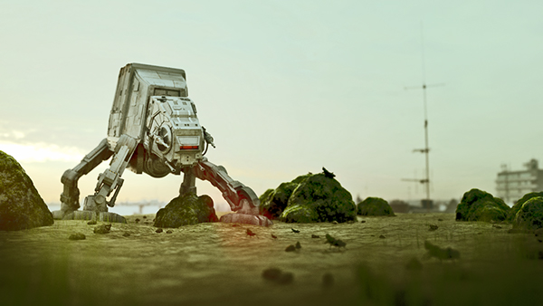 AT-AT Test Scene