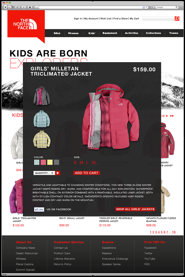 The north face website