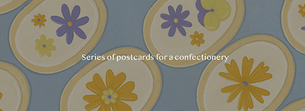 Postcards design | illustrations for confectionery