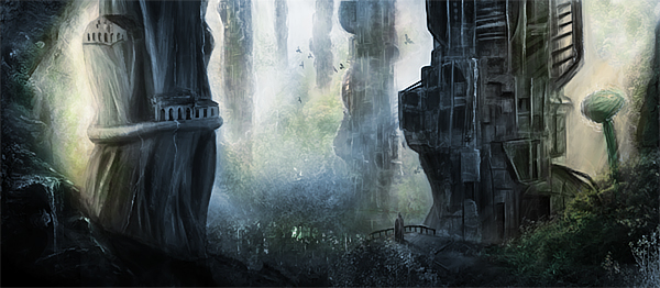 dream forest Matte Painting