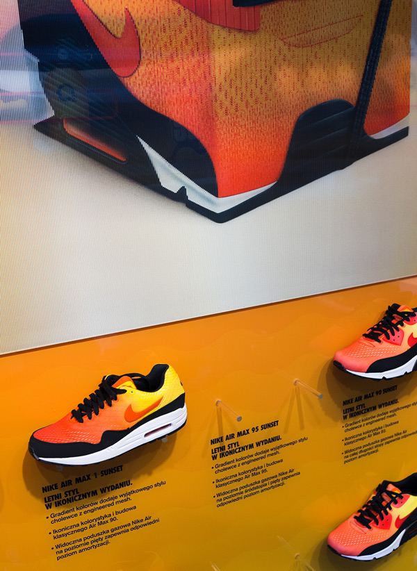 Nike airmax Sportswear footwear sneakers cube cubes kicks shoes poland sunset orange gradient photoshop