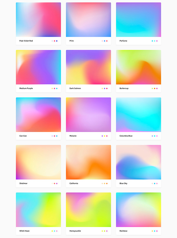 Free Mesh Gradients Collection