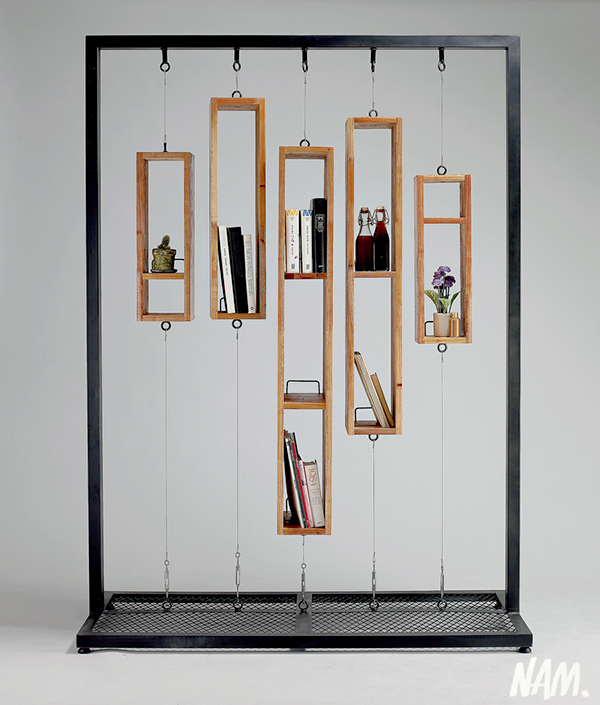 bookshelf bookstorage furniture handmade steel industrial frame DESIGNFURNITURE design Unique craft
