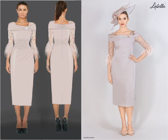 bridal design Fashion  Evening designer sketch