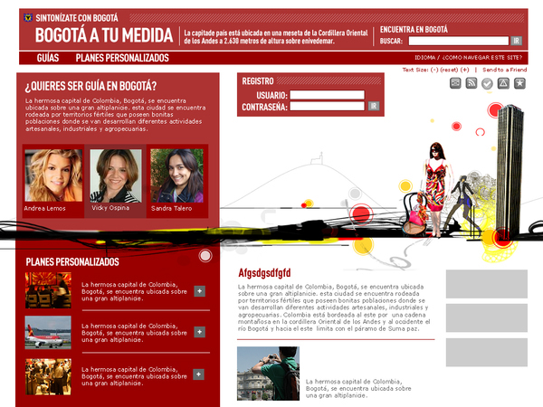 bogota layer banner Website TOURIMS rich media
