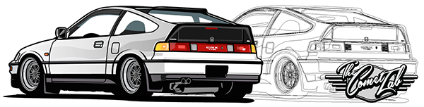 "The Drivers" 4th illustration Honda CrX JDM