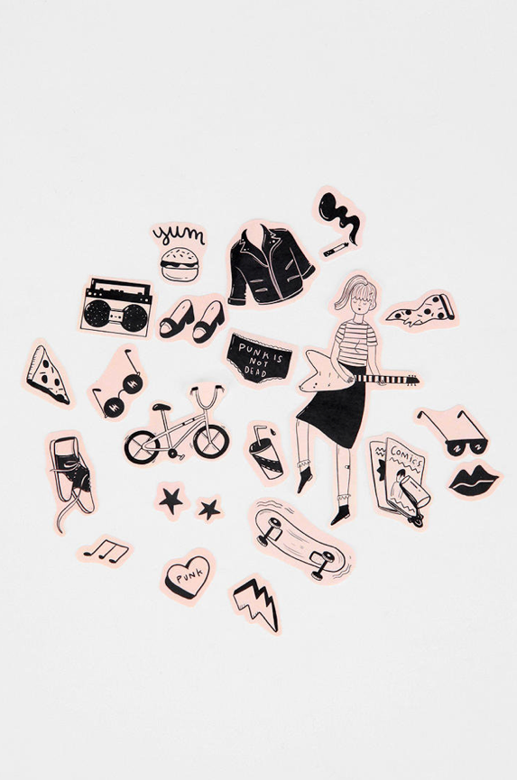 Urban Outfitters stickers Stationery ILLUSTRATION  icons Food  90s