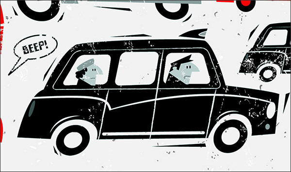 Adobe Portfolio traffic London Cars buildings bus mopehead illustratorsireland Retro vintage texture inspire Sportscar