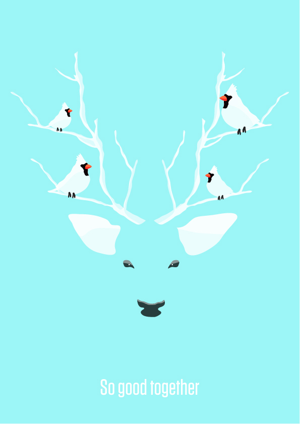 poster bird deer