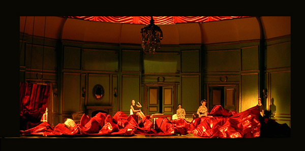 red curtain drama