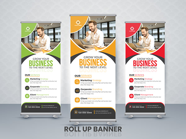 Business Roll up banner design template