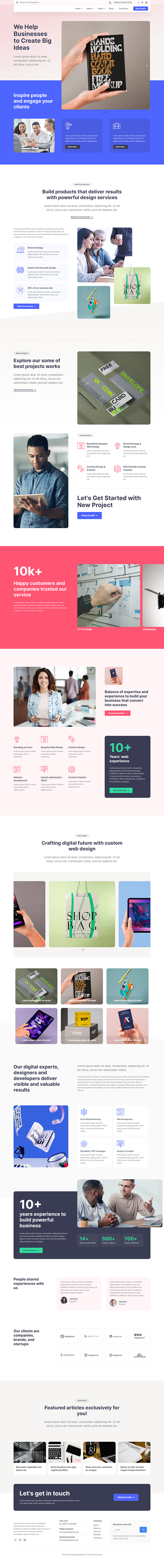 Creative Agency WordPress Website | Web Design