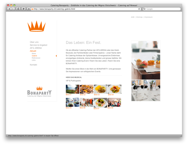 catering Website corporate minimal White Classic clean