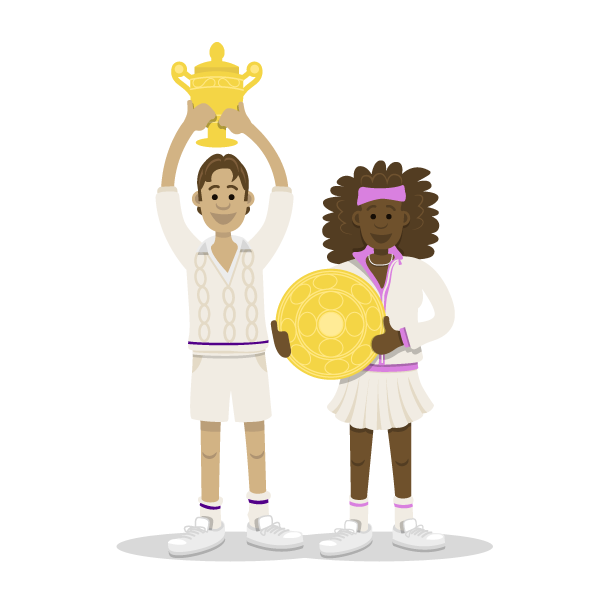 wimbledon tennis vector cover image sport adam&eveDDB google uk google+