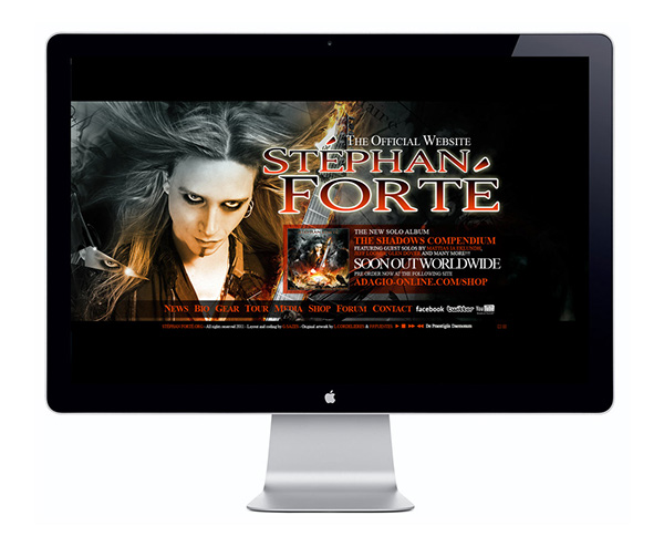 Stéphan Forté The Shadow metal music Rusalkadesign instrumental Loki Apep