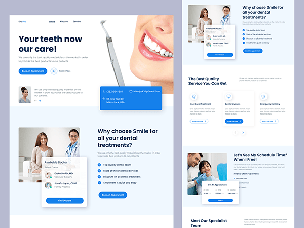 Dental Clinic - Landing Page