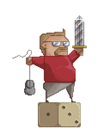 pixel Pixel art 8-bit retrogaming retrogame milan Italy wacom Cintiq adobe Illustrator photoshop Retro Sword dice