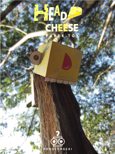 paper toy head cheese 
