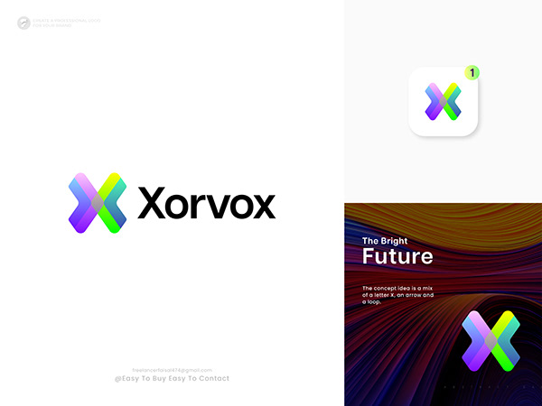 Branding | logo design | logo | X letter | app icon