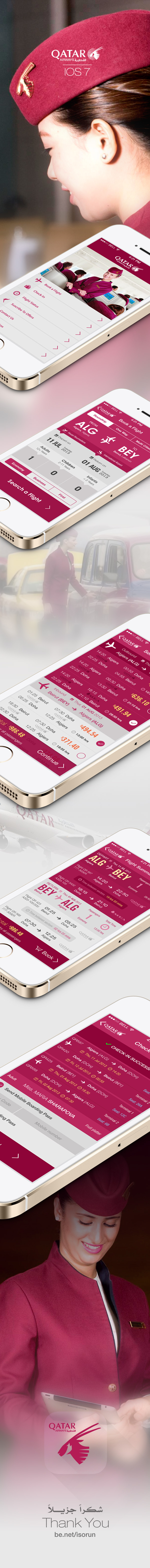 flight application iphone mobile iOS 7 ios7 Qatar Airways fly company UI flat flight search Interface search Booking BrooklynCreates