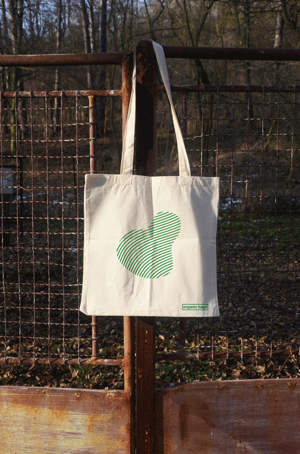Organic Bag  neon fashion design graphic design bags canvas magazine handmade binding newspaper portfolio RECYCLED Printing Theme