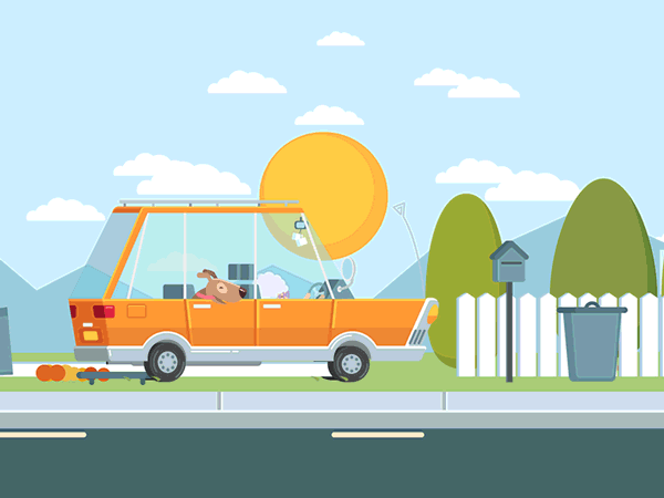 Miss Daisy Driving - Animated Gif on Behance