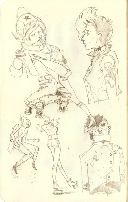 sketch sketches  rough studies characters comic ink sketchbook moleskine