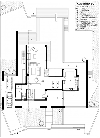 Private Residence house drafi athens Greece office25 o25 office 25 architects Interior