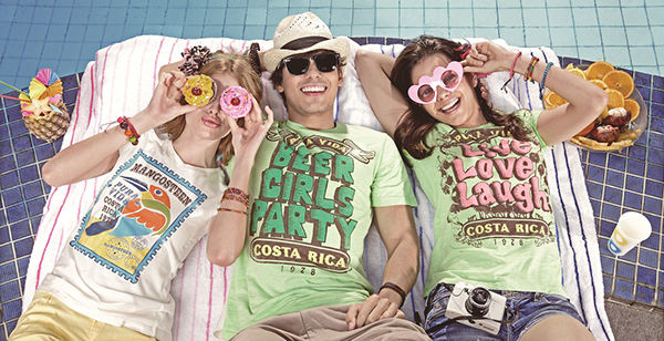 Costa Rica tshirt woman man Fun summer Holiday baloon Swiming Travel friendship journey casual trendy