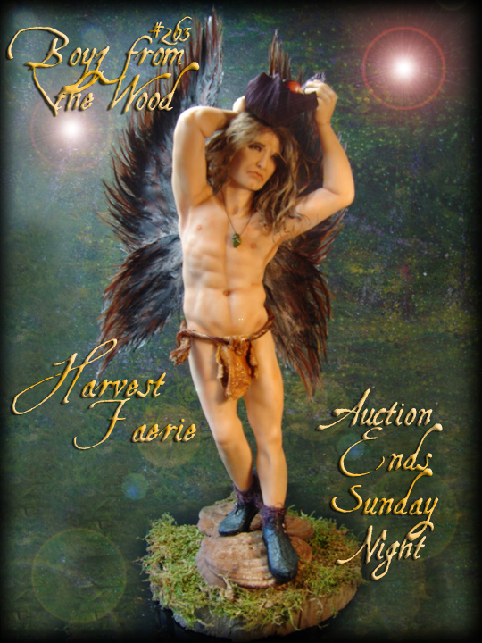 polymer clay sculpture faerie fairy male figure nude gay interest eBay magick fantasy Sculpt statue doll art doll