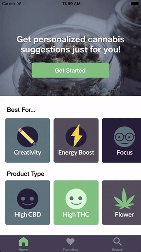 ui design UX design Web Design  logo cannabis weed Mobile app branding 