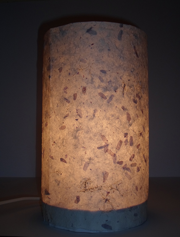 Lamp handmade light lamps craft recycling wood TWINE ricepaper hand made Creativeness