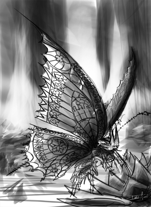 gothic butterfly  architecture Nature insect woods cathedral stained glass gargoyle