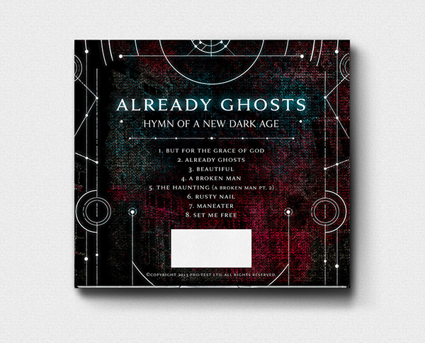 Already Ghosts  cover art CD cover CD packaging Technical Drawings geometric mathmatical alchemy texture Brand Development